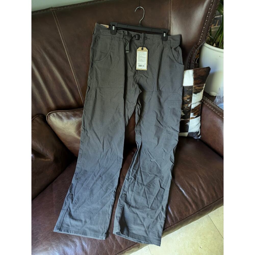 PrAna Stretch Zion Pant 34x32 Dark Iron
